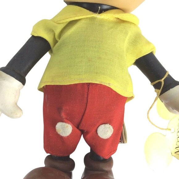 Vintage 1980s Walt Disney Productions Mickey Mouse Rubber Poseable Doll By Dakin - Picture 6 of 11